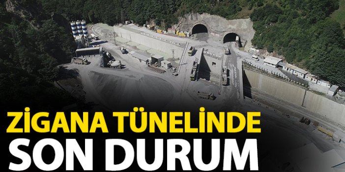 Yeni Zigana Tüneli inşaatında yüzde 78 seviyesine ulaşıldı
