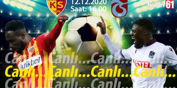 Kayserispor Trabzonspor Canlı