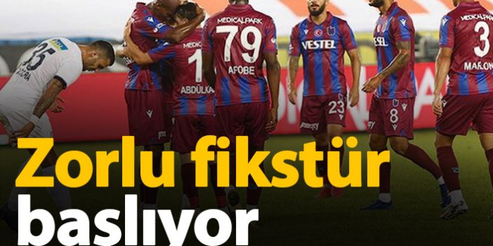 Trabzonspor 11 günde 4 maça çıkacak