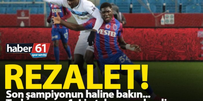 Trabzonspor Adana Demirspor'a elendi