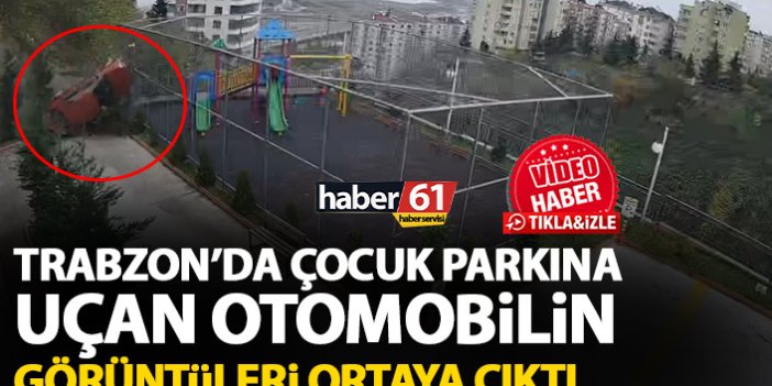 Trabzon'da faciaya kıl payı! Görüntüler ortaya çıktı