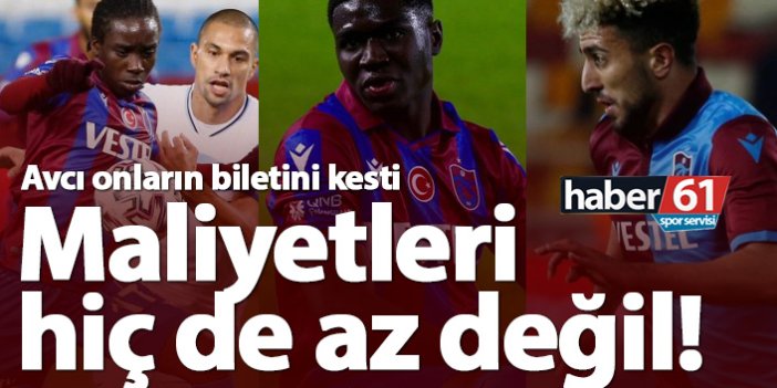 Trabzonspor'un gözden çıkardığı futbolcuların maliyeti ne kadar?