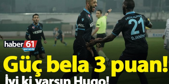 Trabzonspor Hatay'dan 3 puanı kaptı