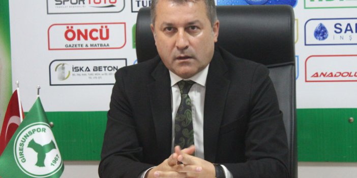 Giresunspor'da başkan destek istedi