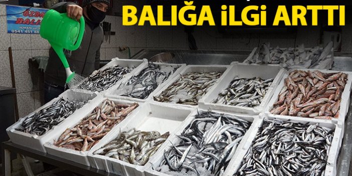 Trabzon'da sokağa çıkma yasağında balığa ilgi arttı
