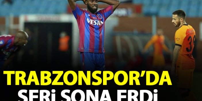 Trabzonspor'un 7 maçlık serisi bitti