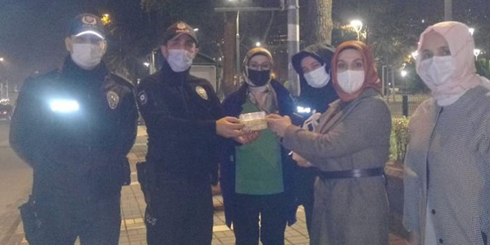 Trabzon’da polis ekiplerine sürpriz