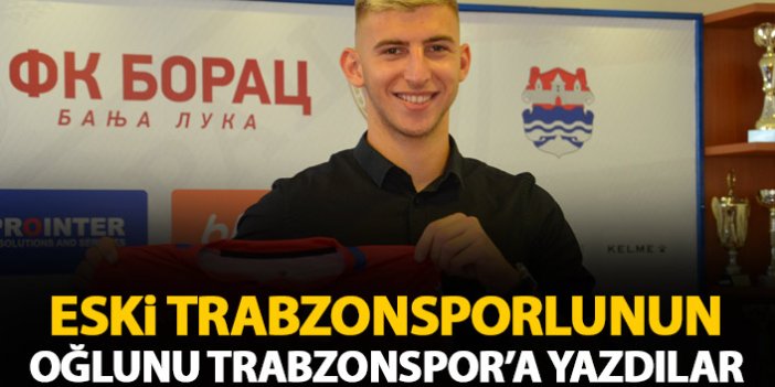 Bordo mavili formayı giyen eski futbolcunun oğlunu Trabzonspor'a yazdılar