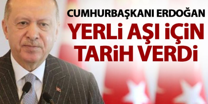 Cumhurbaşkanı Erdoğan'dan yerli aşı müjdesi: Nisan ayında kullanıma hazır hale getirmiş olacağız