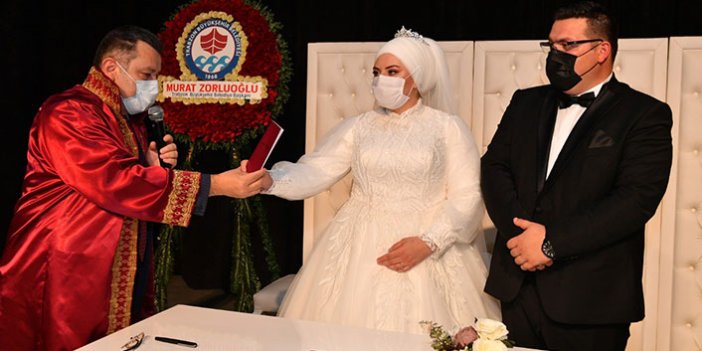 Ortahisar'da 2020 yılında bin 913 çiftin nikahı kıyıldı