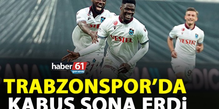 Trabzonspor’un kabusu sona erdi!