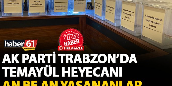 AK Parti Trabzon'da Temayül yoklaması yapılıyor
