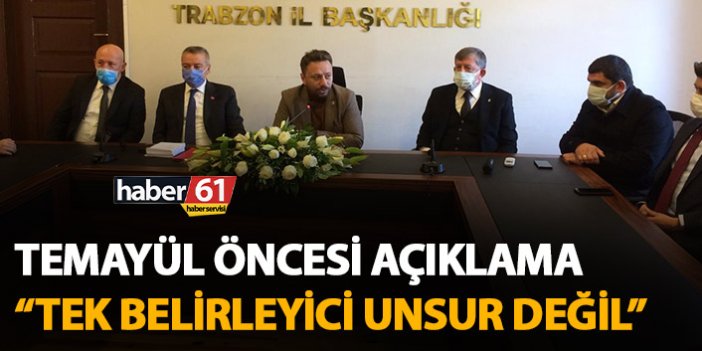 AK Parti Trabzon’da yapılan temayül öncesi açıklama: Temayül tek etken değil