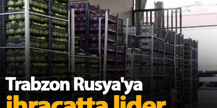 Trabzon Rusya'ya ihracatta lider
