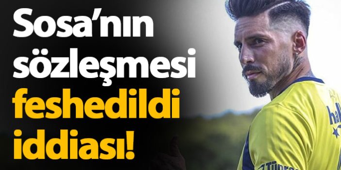 Flaş iddia! Jose Sosa Fenerbahçe'den ayrıldı mı?