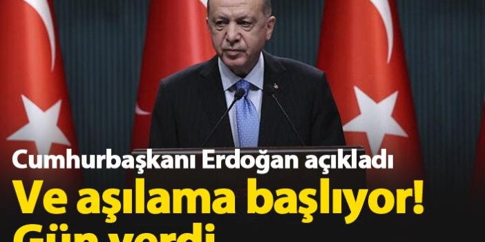Cumhurbaşkanı Erdoğan aşılama için gün verdi