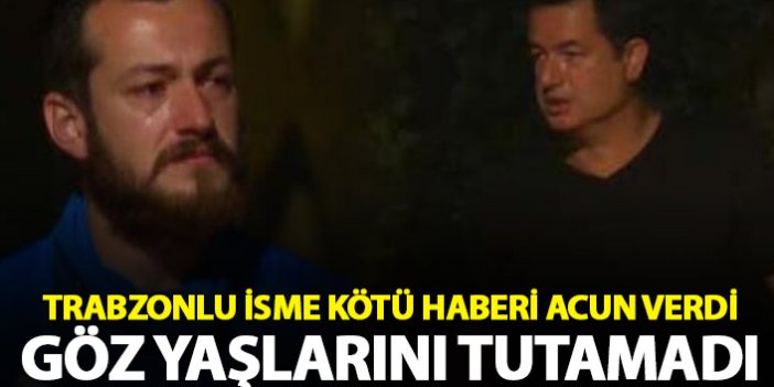 Survivor'da Trabzonlu isim şok etti! Kötü haberi Acun Ilıcalı verdi