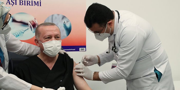 Cumhurbaşkanı Erdoğan Kovid-19 aşısı oldu