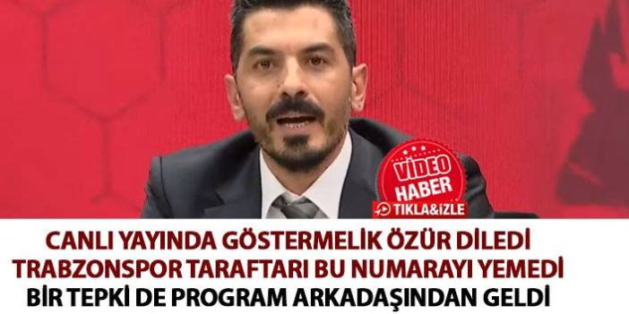 Trabzonspor'un kaderiyle oynayan Deniz Ateş Bitnel'e canlı yayında tepki yağdı