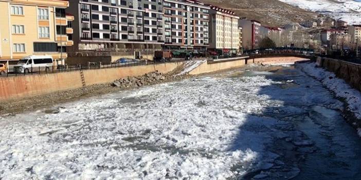 Çoruh Nehri buz tuttu - 25 Ocak 2021