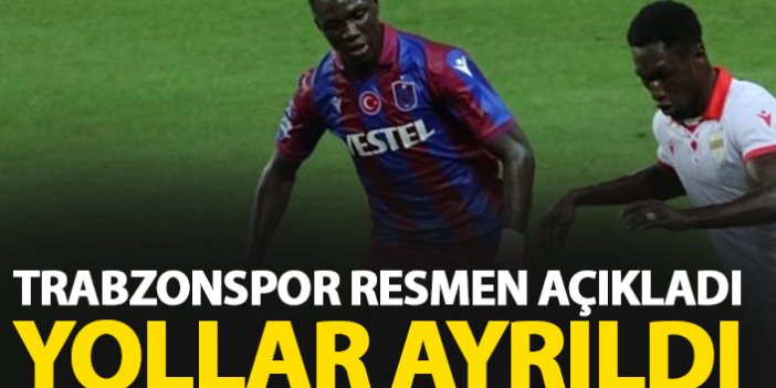 Trabzonspor kadro dışı bırakmıştı resmen gönderdi