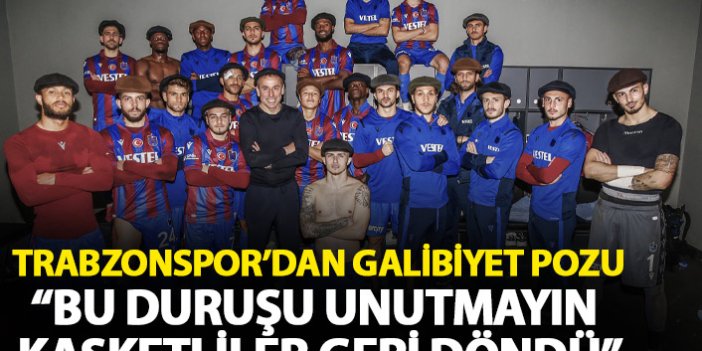 Trabzonspor'dan galibiyet paylaşımı: Kasketliler geri döndü