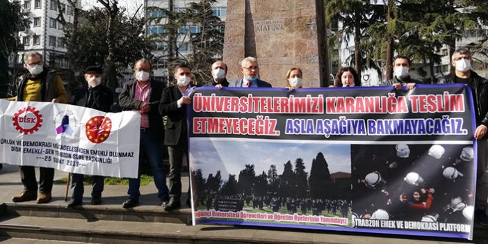 Boğaziçi Protestolarına Trabzon’dan destek