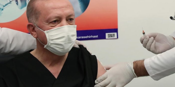 Cumhurbaşkanı Erdoğan, ikinci doz aşısını yaptırdı