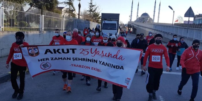 AKUT Trabzon Ekibi, Yarı Maratona katıldı