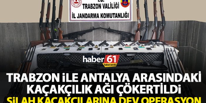 Trabzon’dan Antalya’ya silah kaçırırken yakalandılar