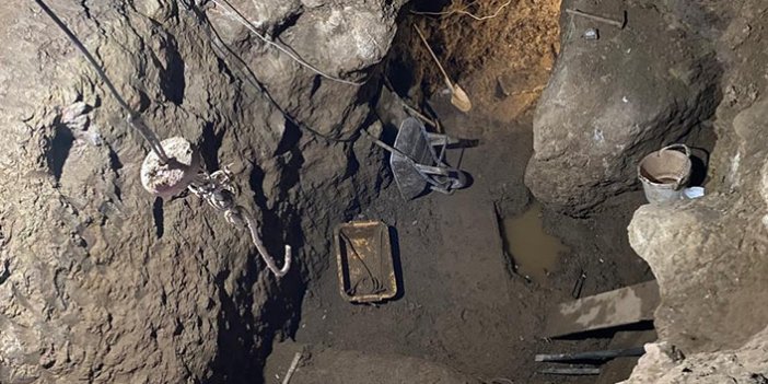 Gümüşhane'de definecilere suçüstü: Evin altında 12 metre derinliğinde tünel açtılar