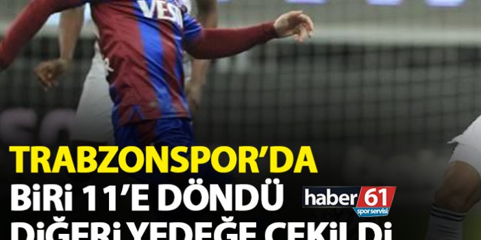 Trabzonspor'da Abdulkadir Parmak ilk 11'e geri döndü
