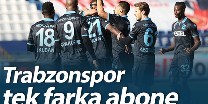 Trabzonspor tek farkla puanları topladı