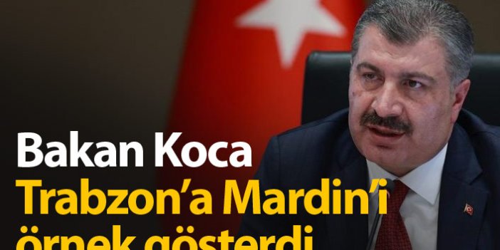 Bakan Koca Mardin'i Trabzon'a örnek gösterdi