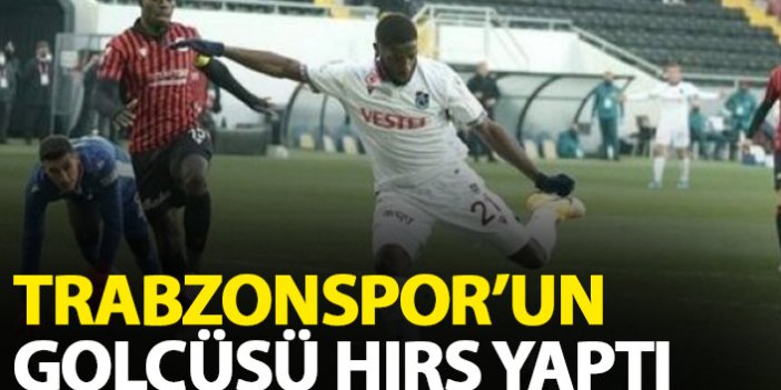 Trabzonspor'un golcüsü hırs yaptı