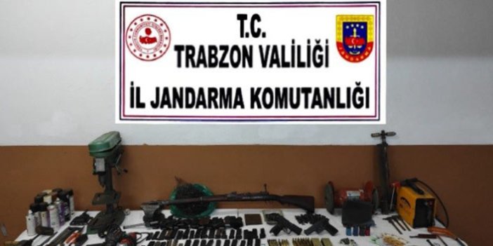 Trabzon’da kaçak silah atölyesine baskın