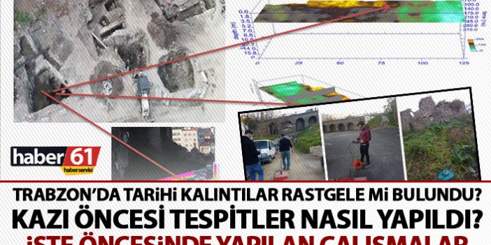 Trabzon’da tarihi kalıntılar rastgele mi bulundu? İşte öncesinde yapılan çalışmalar