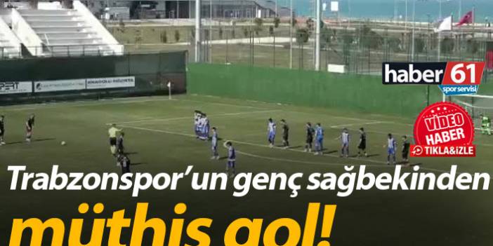 Trabzonsporlu Taha Cevahiroğlu'ndan müthiş gol