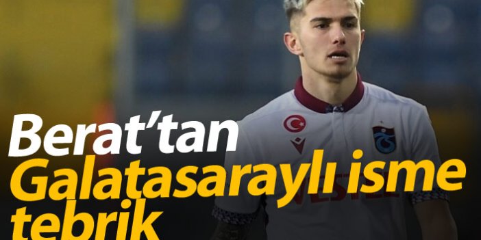 Berat'tan Galatasaraylı isme tebrik