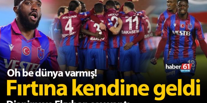 Trabzonspor Ankaragücü'nü yendi kendine geldi!