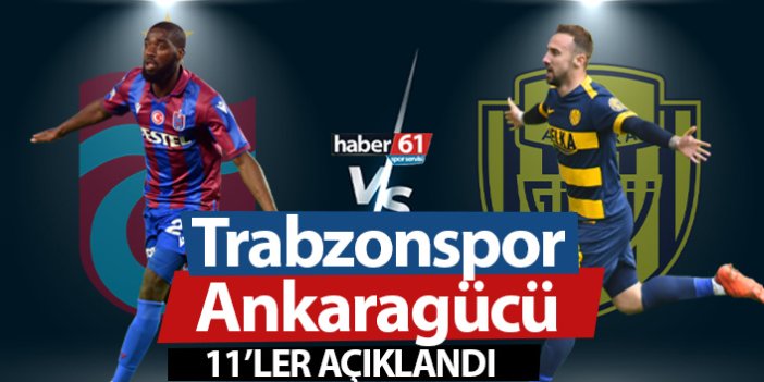Trabzonspor Ankaragücü maçının kadroları açıklandı