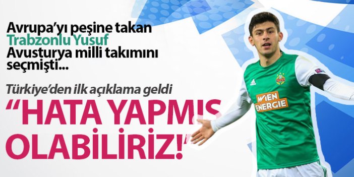 Trabzonlu genç yıldız Yusuf için milli takımdan açıklama geldi