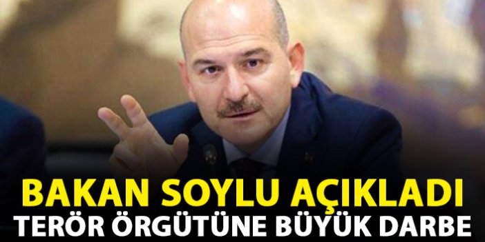 Bakan Soylu açıkladı: PKK'ya darbe!