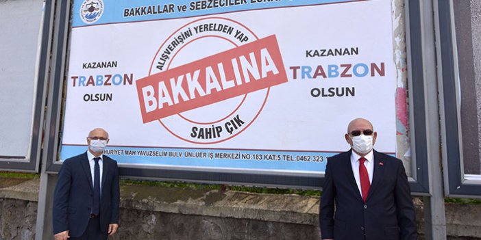 Trabzon'da "Alışverişini yerelden yap, bakkalına sahip çık" çağrısı