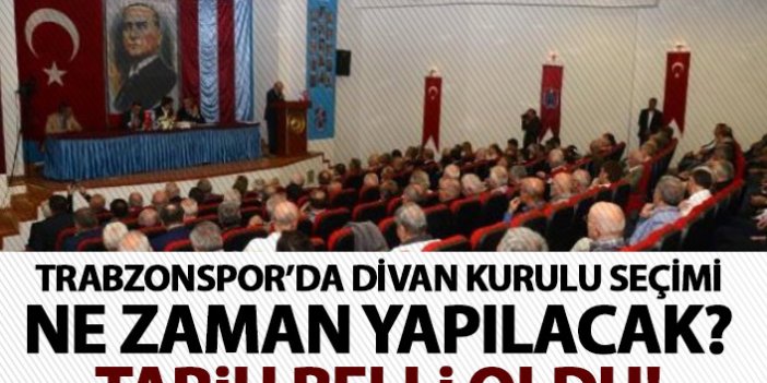 Trabzonspor’da Divan Kurulu seçimi ne zaman yapılacak? Tarih belli oldu