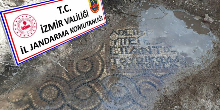 Kaçak kazıdan 1500 yıllık mozaik çıktı!
