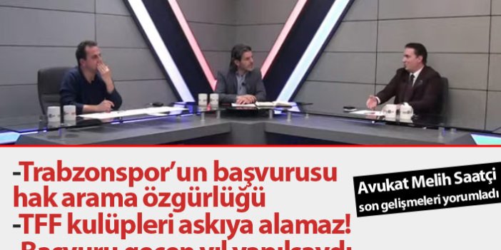 "Trabzonspor'un başvurusu hak arama özgürlüğü"