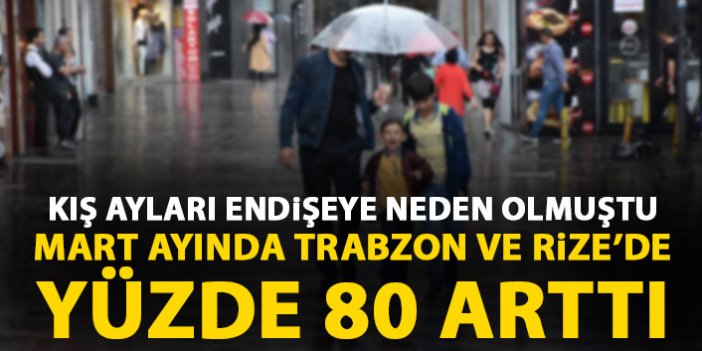 Karadeniz mart ayında yağışa doydu! Trabzon ve Rize...