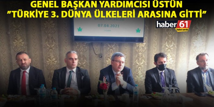 Gelecek Partisi Genel Başkan yardımcısı Üstün Trabzon'da konuştu