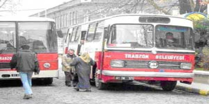 Trabzon'da otobüsler ücretsiz